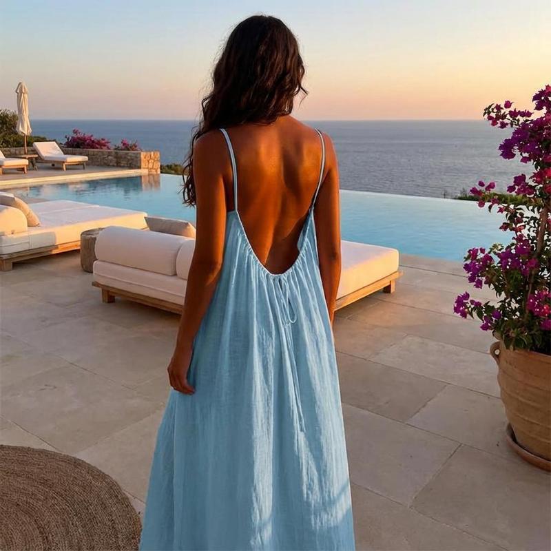 CAMI BACKLESS DRESS