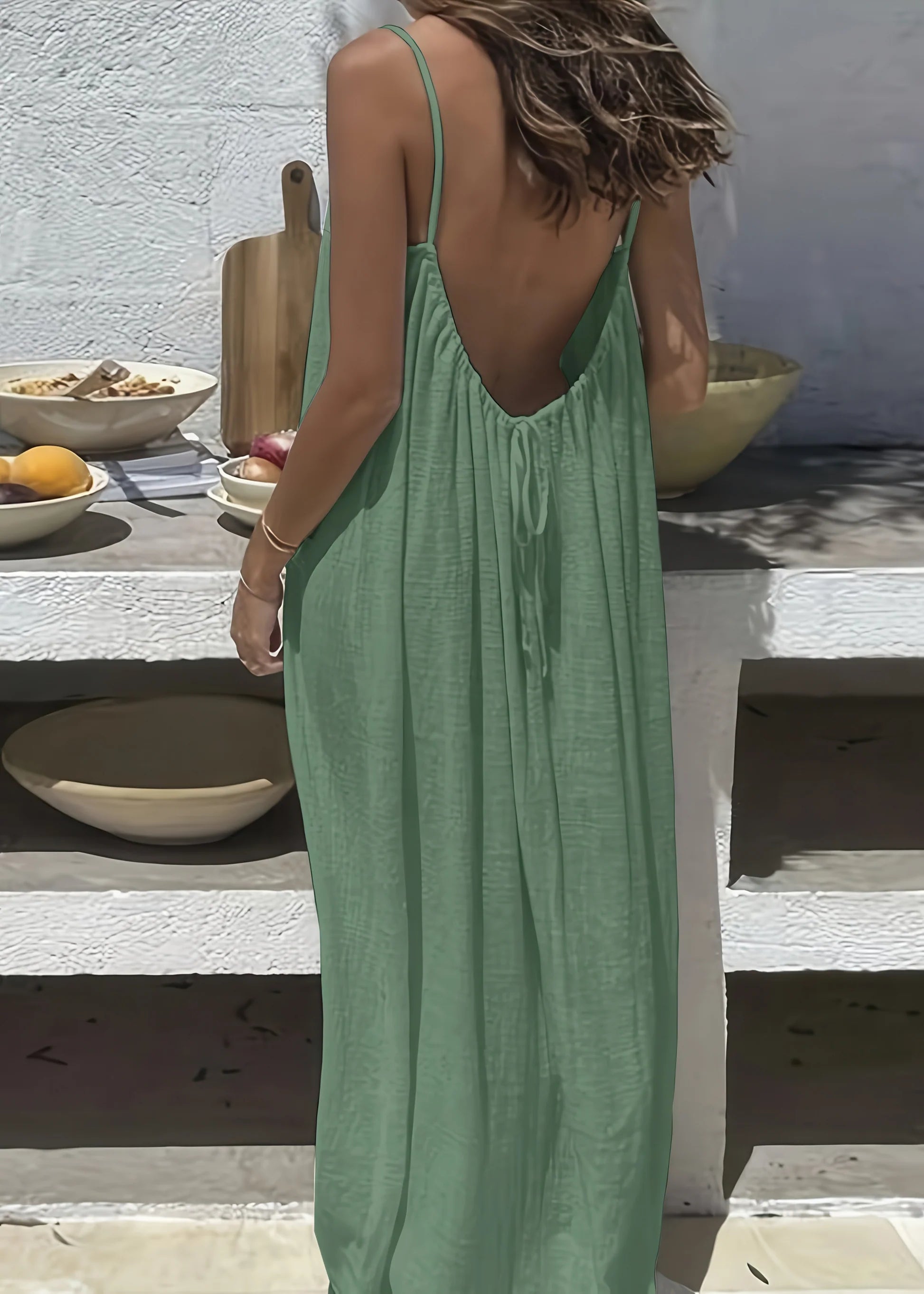 CAMI BACKLESS DRESS