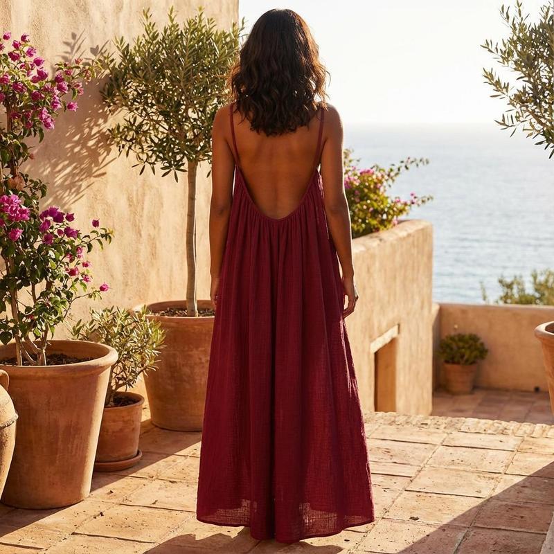 CAMI BACKLESS DRESS